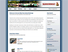 Tablet Screenshot of narrowboatbrokers.com